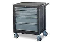 4 wheels 5 Drawer Steel Rolling Tool Cabinet Durability Surface Treatment Process