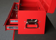 Small Red / Black / Blue Waterproof Tool Box With Handle , Mechanics Tool Chest